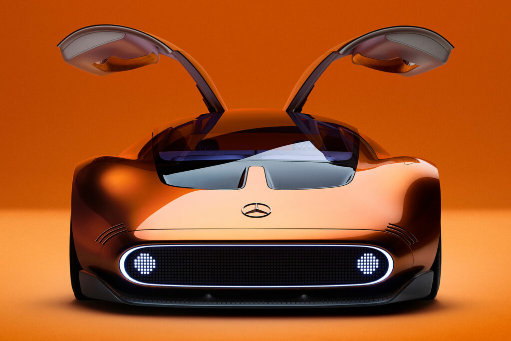 Hypermade.com-Magazine-Mobile-Mercedes-Benz-Vision One-Eleven front view with open doors