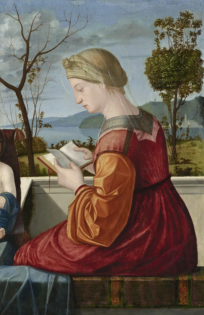 Vittore Carpaccio, Lesende Jungfrau Maria, 1505 ca, 
National Gallery of ArtWashington, Collezione Samuel H. Kress
© Genehmigt durch Galleria Nazionale d'Arte, Washington