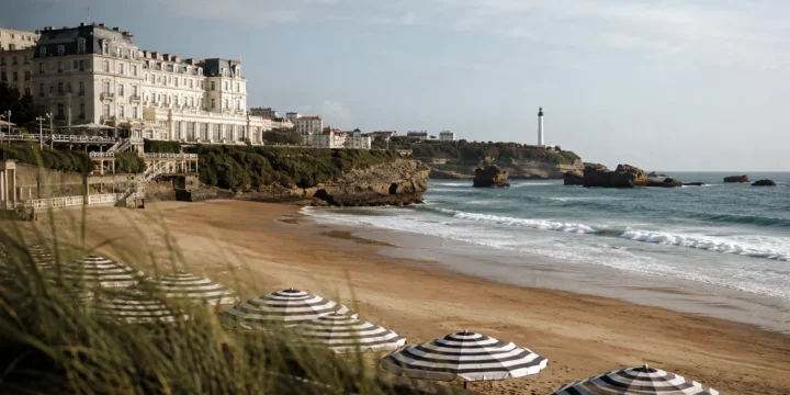 Atmospheric coastal scene in Biarritz reflecting the mood of contemporary luxury fashion culture